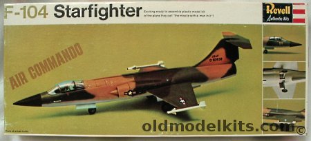 Revell 1/64 F-104 Starfighter with Sidewinders Jet Commando Issue, H232-130 plastic model kit